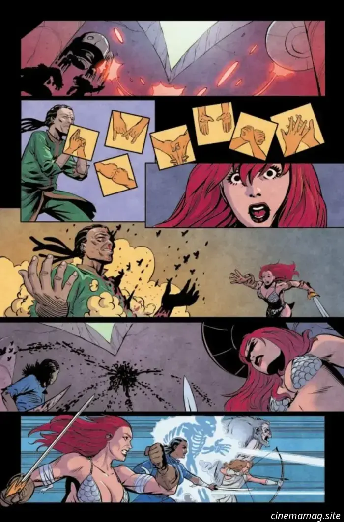 Get an exclusive first look at Red Sonja Attacks Mars #4 with an early preview.