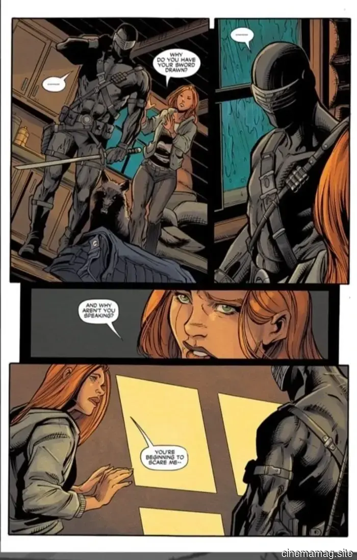 Скарлетт против Змеиных Глаз в тизере G.I. Joe: Настоящий Американский Герой #330