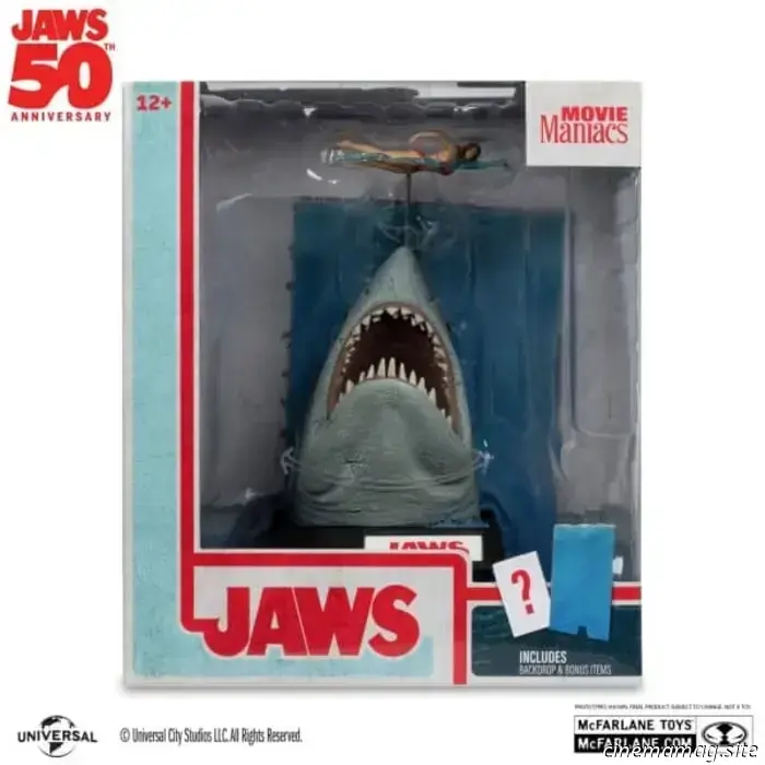 Tiburón se une a la línea coleccionable Movie Maniacs de McFarlane por su 50 aniversario