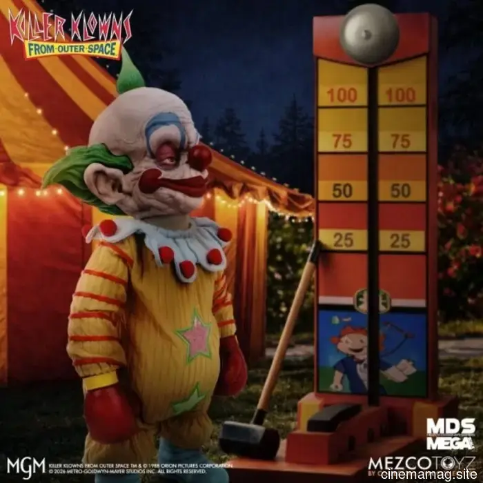 Shorty si unisce alla collezione di peluche Killer Klowns from Outer Space di Mezco Toyz