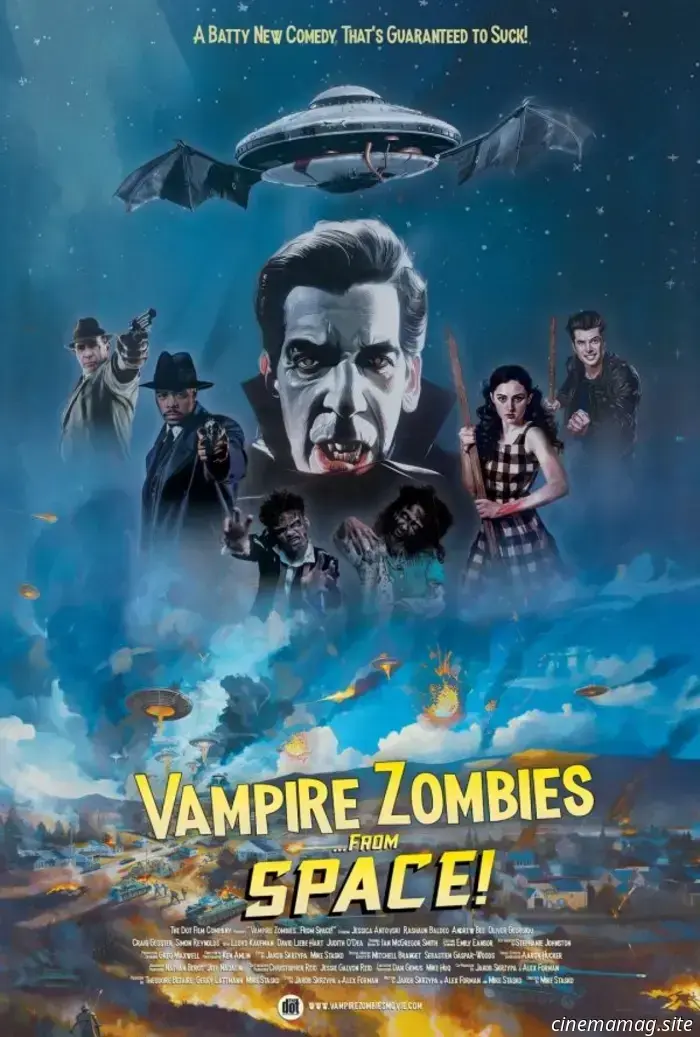 Drácula desata Zombis Vampiros... ¡Desde el Espacio! en tráiler de comedia de terror de ciencia ficción independiente