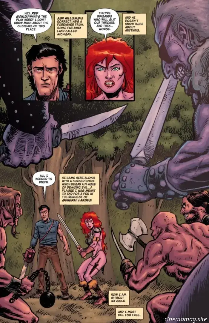 Sonja Roja contra el Ejército de las Tinieblas #3-Avance del Cómic
