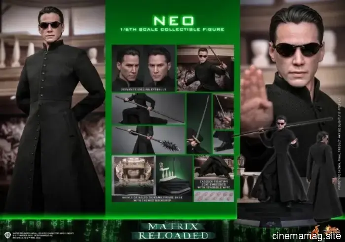 Hot Toys has revealed the sixth scale figure of Neo from The Matrix Reloaded.
