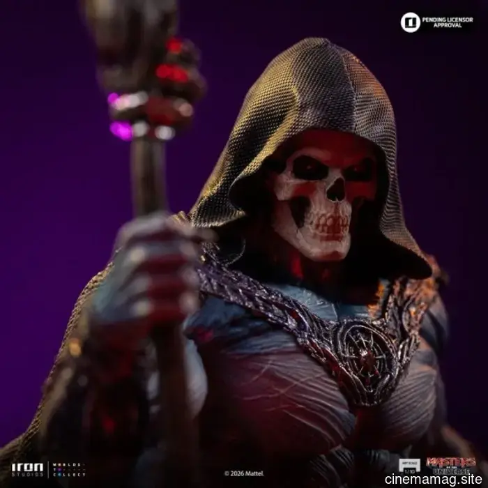Statua da collezione di Skeletor dei Masters of the Universe svelata da Iron Studios