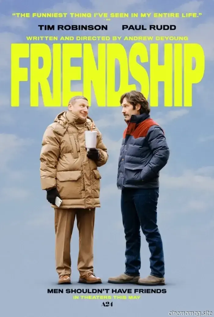 Teaser for the A24 comedy "Friendship," featuring Tim Robinson and Paul Rudd.