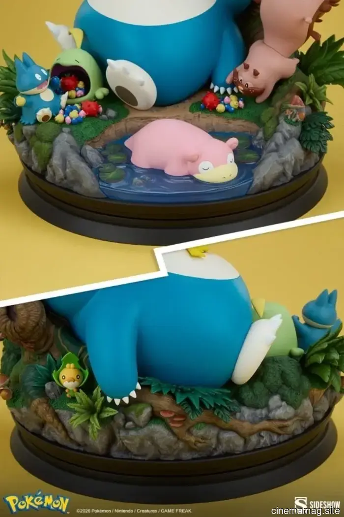 Sideshow presenta la estatua coleccionable diorama de Pokémon Snorlax