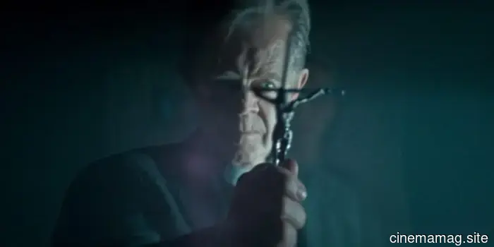 Trailer for the horror film "Speed Demon," featuring Katie Cassidy and William H. Macy, revolves around an exorcism on a train.