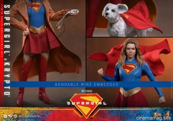 Hot Toys lanza el set de figuras de acción coleccionables de Supergirl y Krypto a escala sexta.