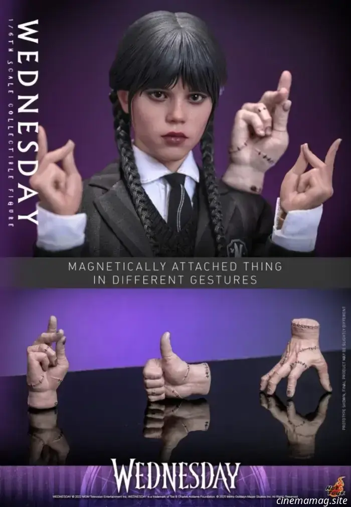 La Wednesday di Jenna Ortega riceve un'action figure in scala 1/6 da Hot Toys.