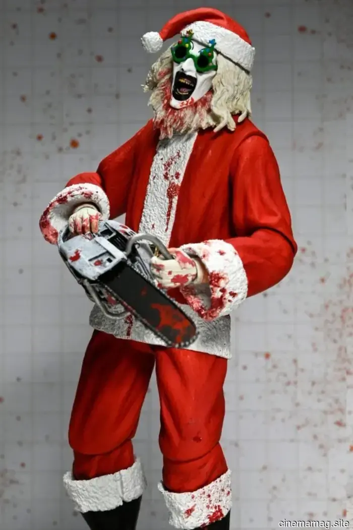 Art the Clown celebrates the holidays with NECA’s Terrifier 3 Ultimate action figure.
