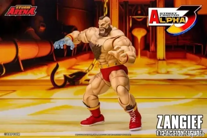 Storm Collectibles has revealed a 1:12 scale action figure of Zangief from Street Fighter Alpha 3.