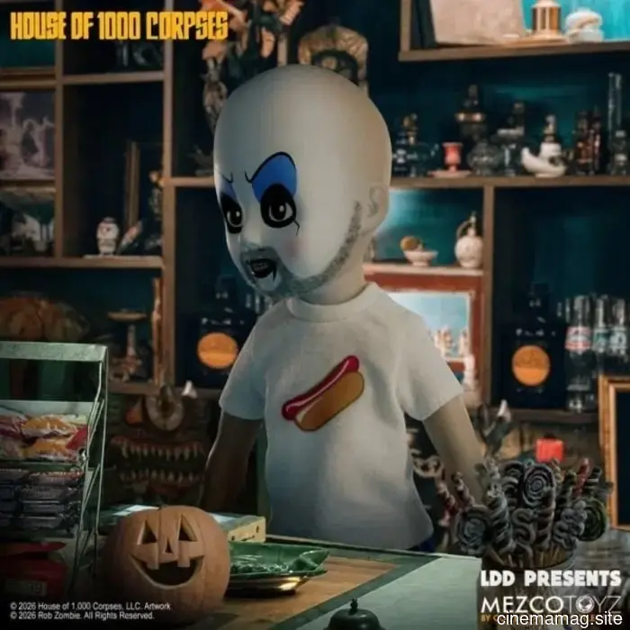 El Capitán Spaulding de 'La Casa de los 1000 Cadáveres' se une a la línea de Muñecas Vivas de Mezco.
