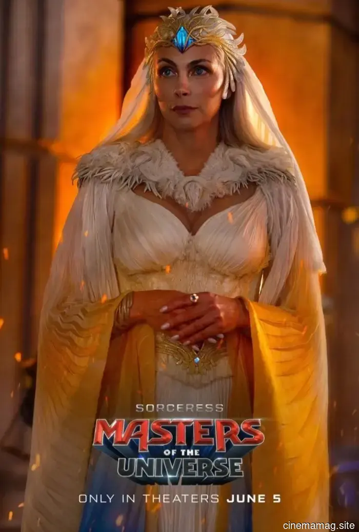 Character posters for Masters of the Universe highlight the movie's heroes and villains.