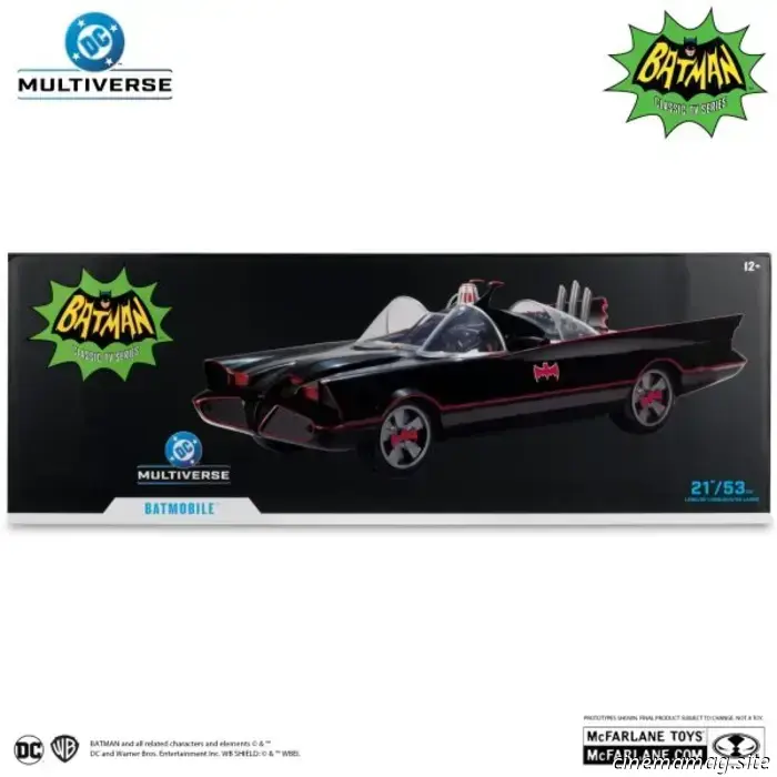 La Batmobile della serie TV classica di Batman entra a far parte della linea DC Multiverse di McFarlane Toys.