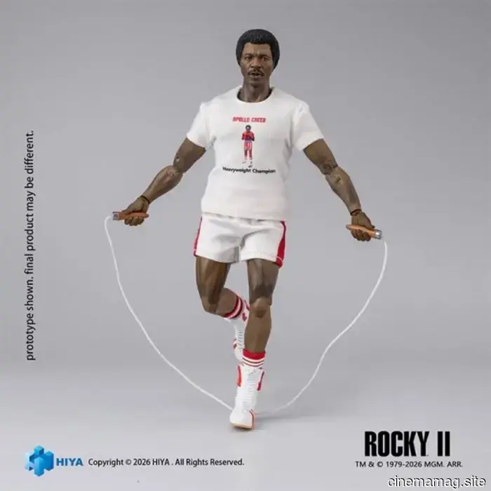 Rocky II Apollo Creed figura d'azione Exquisite Super Series svelata da Hiya Toys
