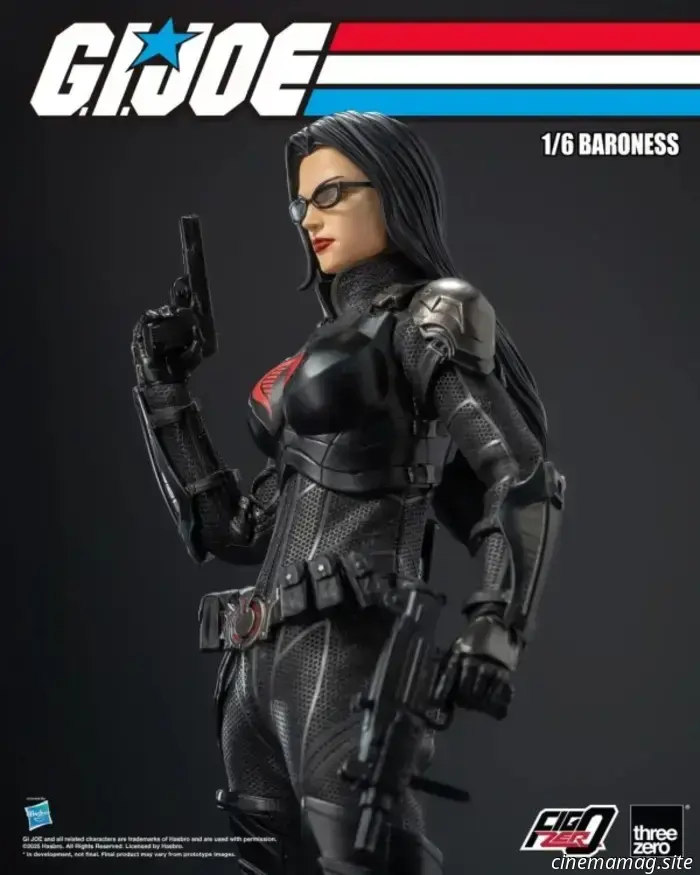 The Baroness is added to threezero's collection of sixth scale action figures from G.I. Joe.