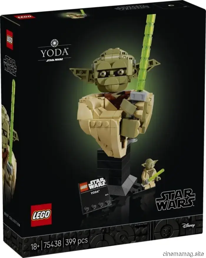 Official unveiling of LEGO Star Wars Yoda and Darth Vader busts.