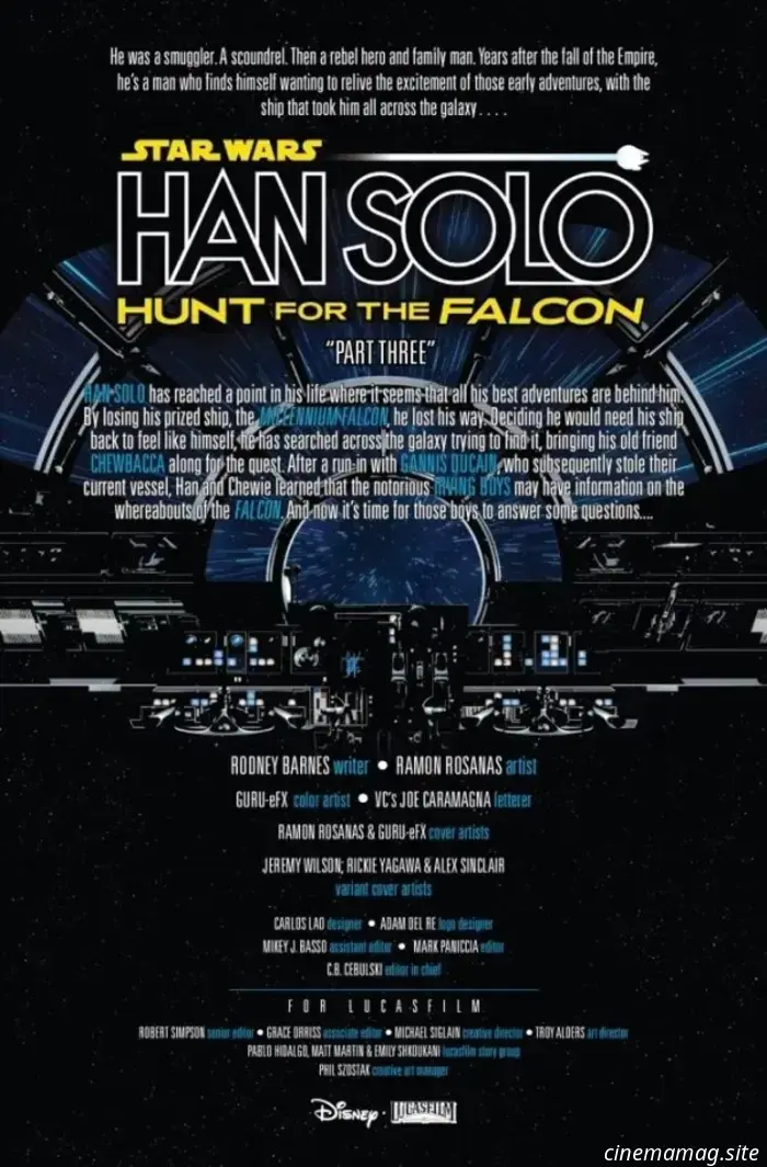 Marvel Comics publica Star Wars: Han Solo – Hunt for the Falcon #3 este miércoles que viene, y puedes echar un vistazo al avance oficial del número a continuación…

¡GRAN ROBO DEL HALCÓN! ¡HAN y CHEWIE se topan con los peligrosos Hermanos Irving! ¿Pero pueden hacerles frente los notorios hermanos que robaron el HALCÓN? ¿Y qué trato siniestro está maquinando el traficante de armas DUCAIN con el jefe de la chatarra UNKAR PLUTT?

Star Wars: Han Solo – Hunt for the Falcon #3 sale a la venta el 12 de noviembre, con un precio de $3.99.

Acerca de Amie Cranswick: Amie Cranswick ha formado parte del equipo editorial y directivo de Flickering Myth durante más de una década. Tiene experiencia en publicación y corrección de estilo y se ha desempeñado como editora en jefe de FlickeringMyth.com desde 2023.