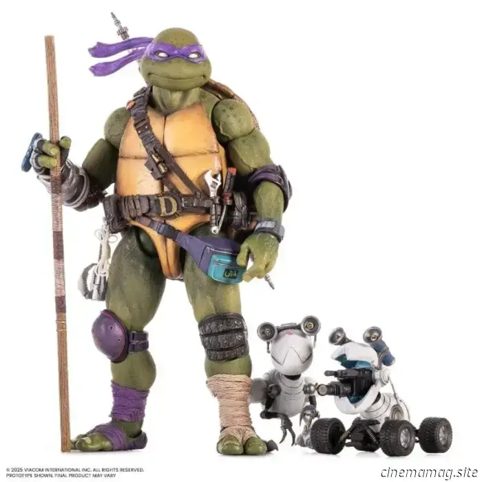 Donatello inaugura la nuova linea di action figure in scala 1/6 delle Tartarughe Ninja di Mondo.
