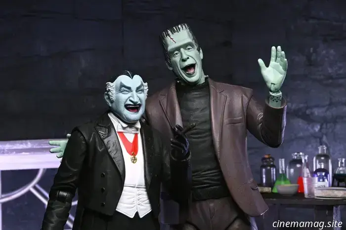 Paquete de figuras de acción de El Abuelo y Herman Munster de Los Munsters presentado por NECA