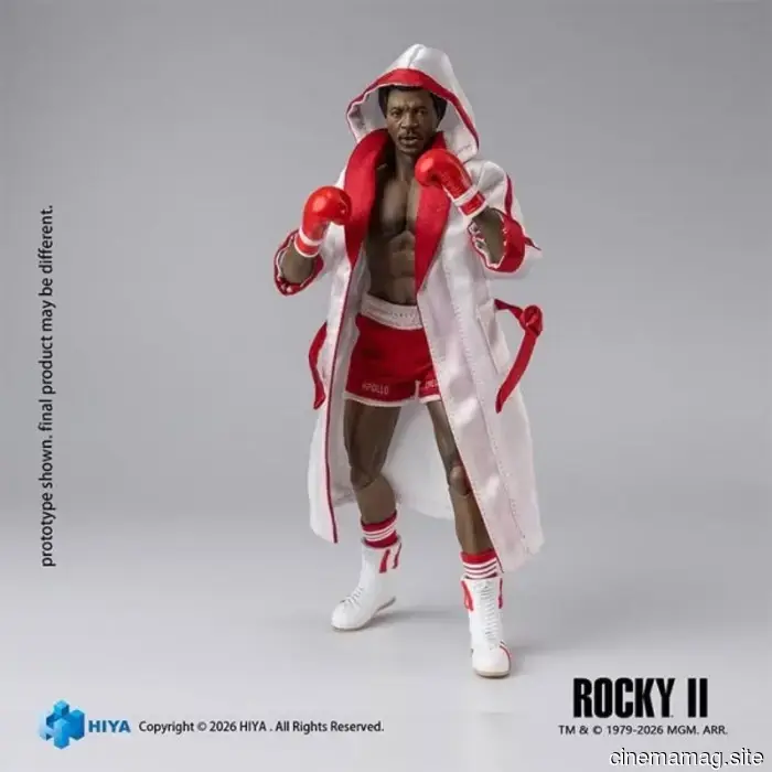 Rocky II Apollo Creed figura d'azione Exquisite Super Series svelata da Hiya Toys