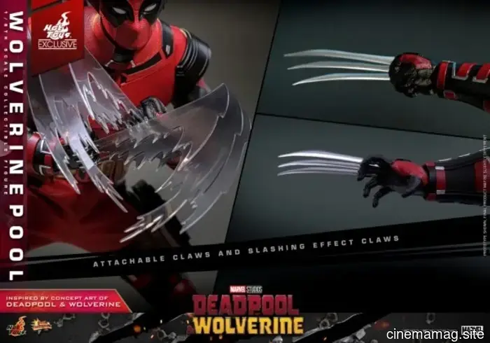 Wolverinepool se une a la colección de Deadpool y Wolverine de Hot Toys con una figura de sexta escala.