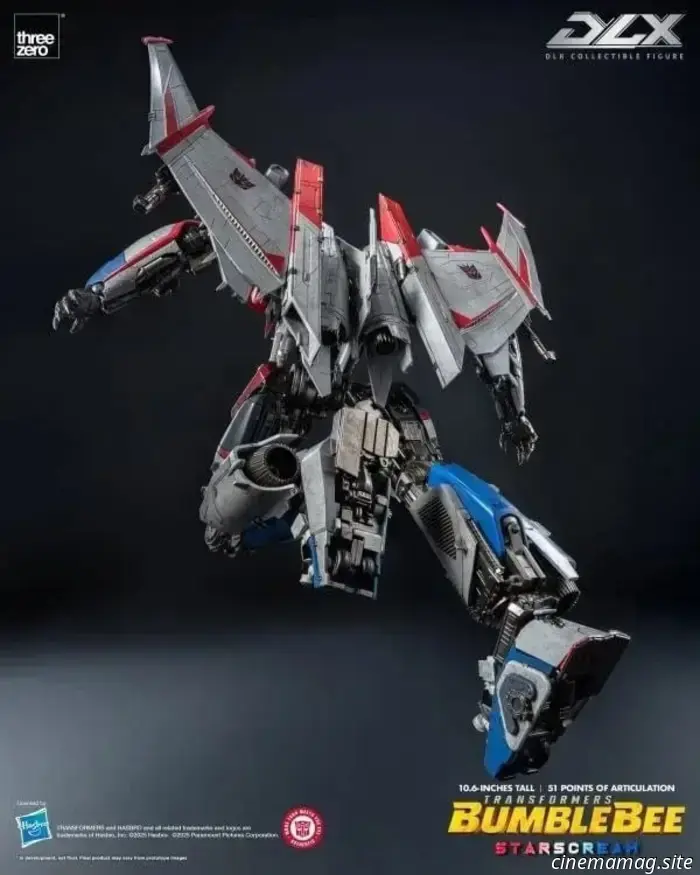 Threezero unveils the DLX Starscream figure from Transformers: Bumblebee.
