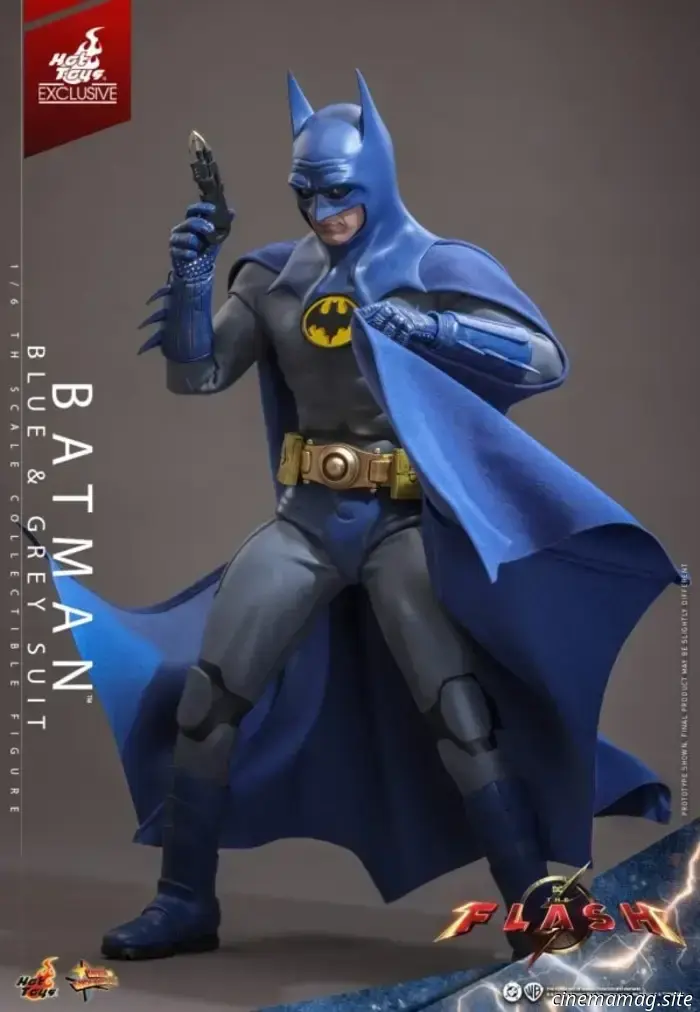 Michael Keaton's Batman will wear the Blue & Grey Batsuit from The Flash in a new Hot Toys figure.
