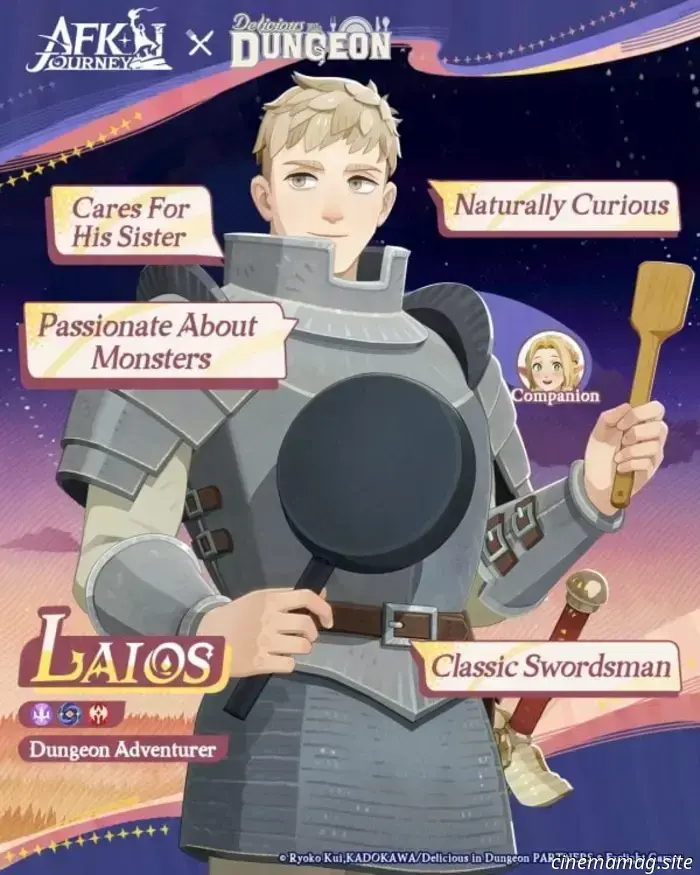 L'acclamato anime di Netflix "Delicious in Dungeon" arriva in AFK Journey.