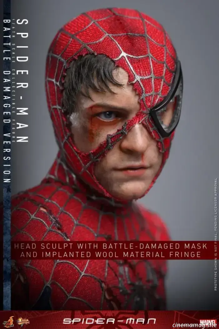 Человек-паук Тоби Магуайра получил вариант с боевыми повреждениями для новой фигурки Hot Toys в масштабе 1/6.