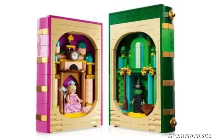 LEGO Wicked Glinda & Elphaba Bookends set will be released in September.