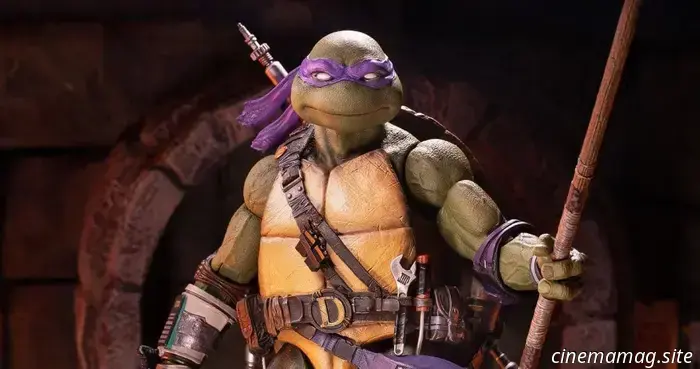 Donatello inaugura la nuova linea di action figure in scala 1/6 delle Tartarughe Ninja di Mondo.