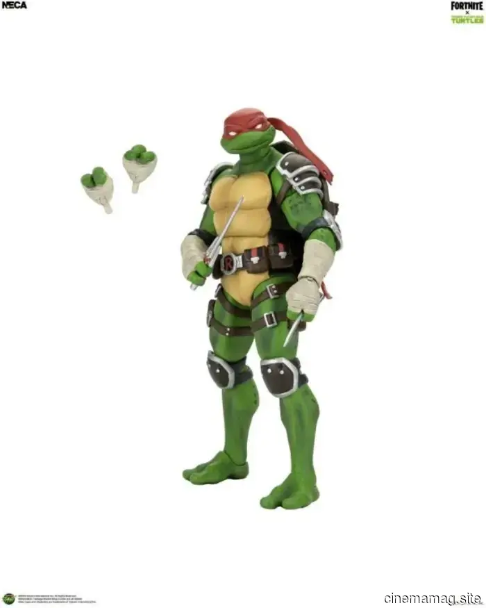 Leonardo e Raffaello si uniscono alla linea di action figure Fortnite x Teenage Mutant Ninja Turtles di NECA.