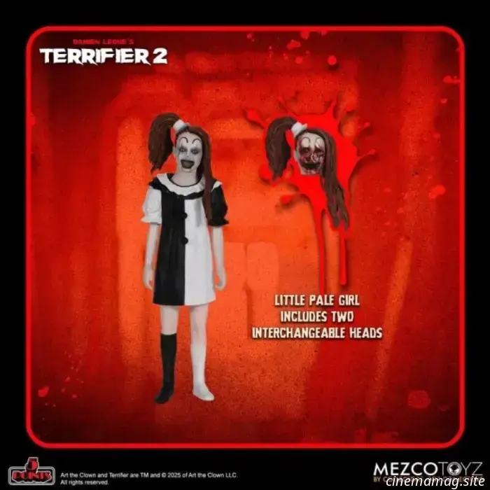 Art the Clown and The Little Pale Girl are added to Mezco’s 5 Points collection with the Terrifier 2 action figure set.