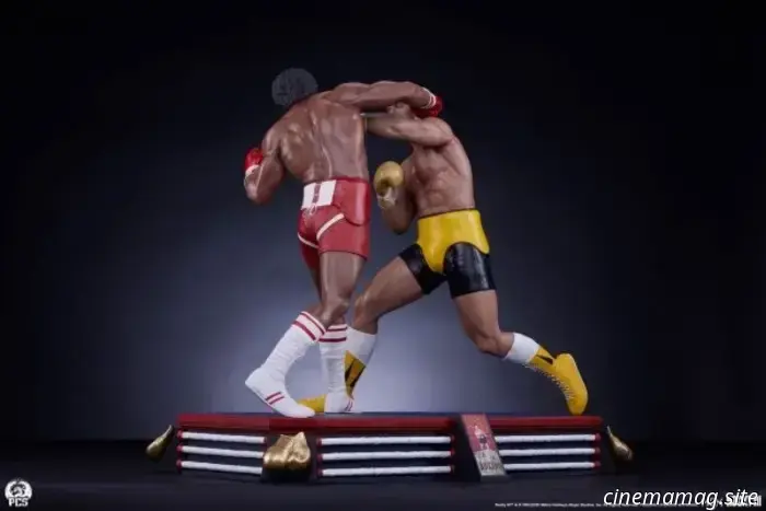 PCS' Rocky III collectible diorama features a showdown between Rocky and Apollo in their personal rematch.