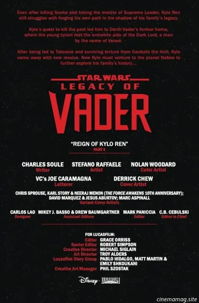 Star Wars: Legacy of Vader #4-Avance del cómic