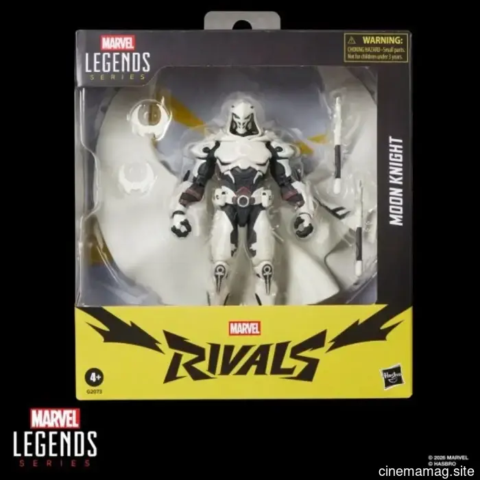 Hasbro brings the Marvel Legends Series to life with Moon Knight, Jeff the Land Shark, Venom, Spider-Man, and Luna Snow from Marvel Rivals.