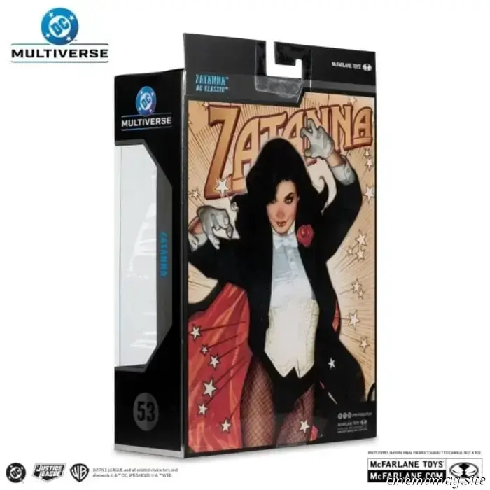 McFarlane Toys has revealed new DC Multiverse figures featuring Zatanna, Detective Chimp, Professor Pyg, Elongated Man, Cosmic Boy, and Blackhawk.