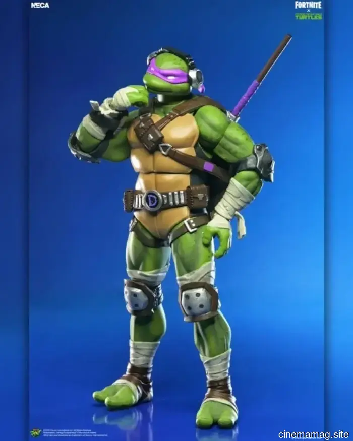 Donatello and Michelangelo are set to be added to NECA's action figure collection that features Fortnite and Teenage Mutant Ninja Turtles.