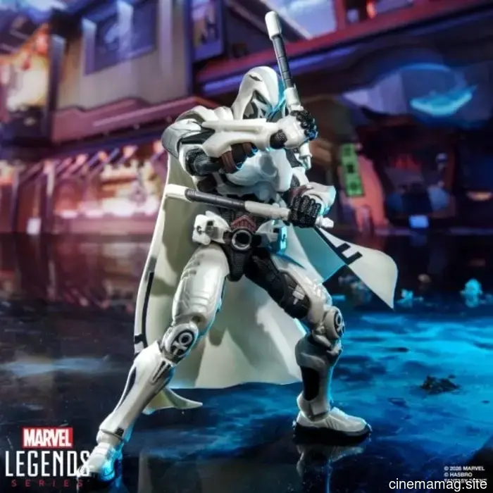 Hasbro brings the Marvel Legends Series to life with Moon Knight, Jeff the Land Shark, Venom, Spider-Man, and Luna Snow from Marvel Rivals.