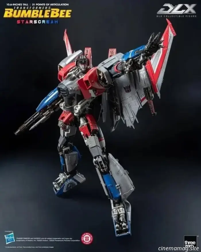 Threezero unveils the DLX Starscream figure from Transformers: Bumblebee.