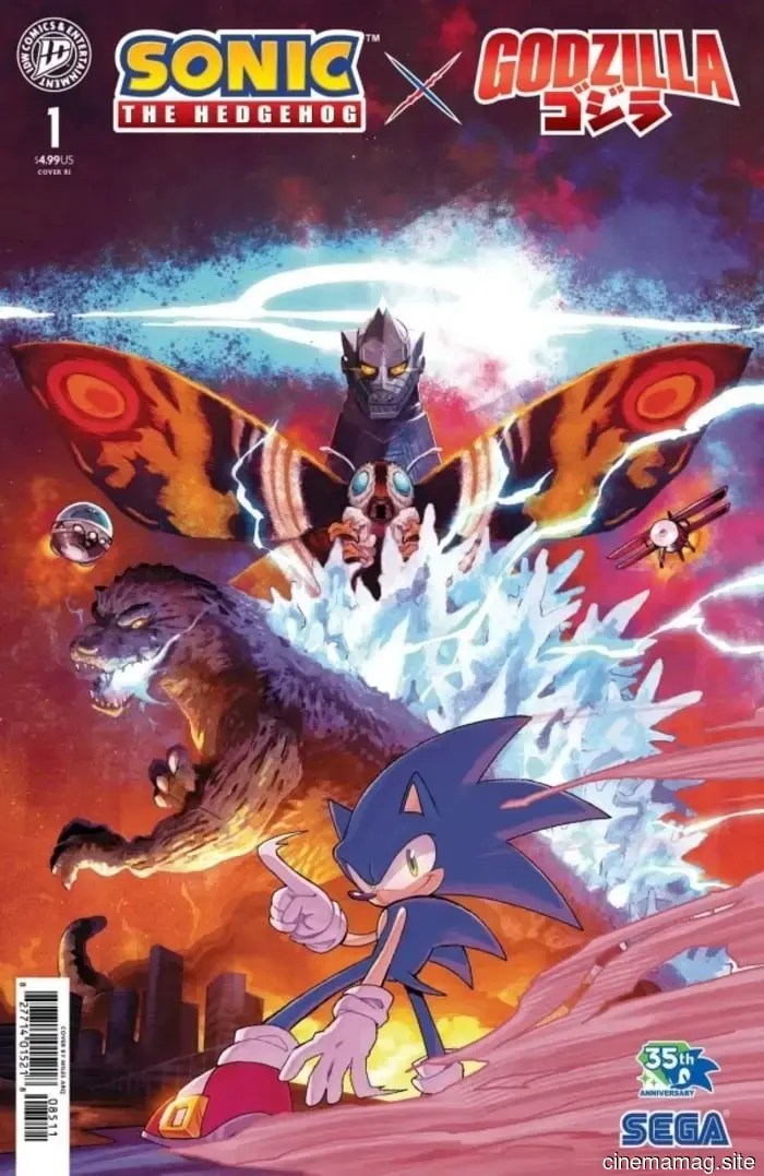 Comic Book Sneak Peek – Sonic the Hedgehog x Godzilla #1