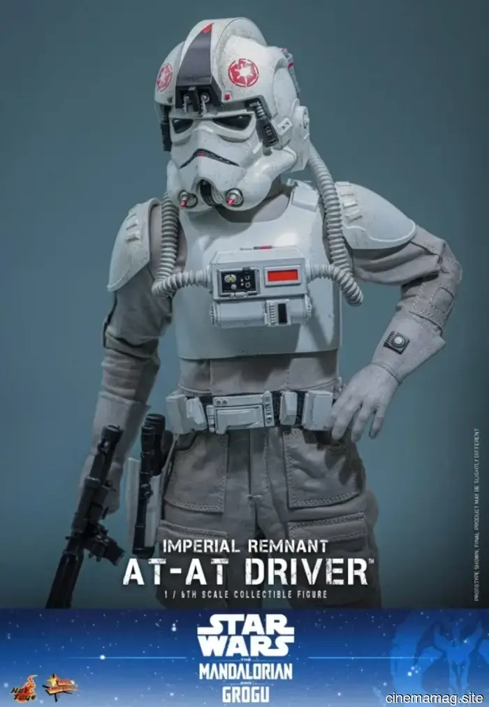 Hot Toys has introduced the sixth scale figure of the Imperial Remnant AT-AT Driver from Star Wars: The Mandalorian, featuring Grogu.