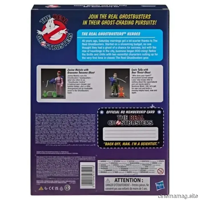 I veri acchiappafantasmi Janine Melnitz e Louis Tully Kenner Classics confezione di due action figure svelata da Hasbro