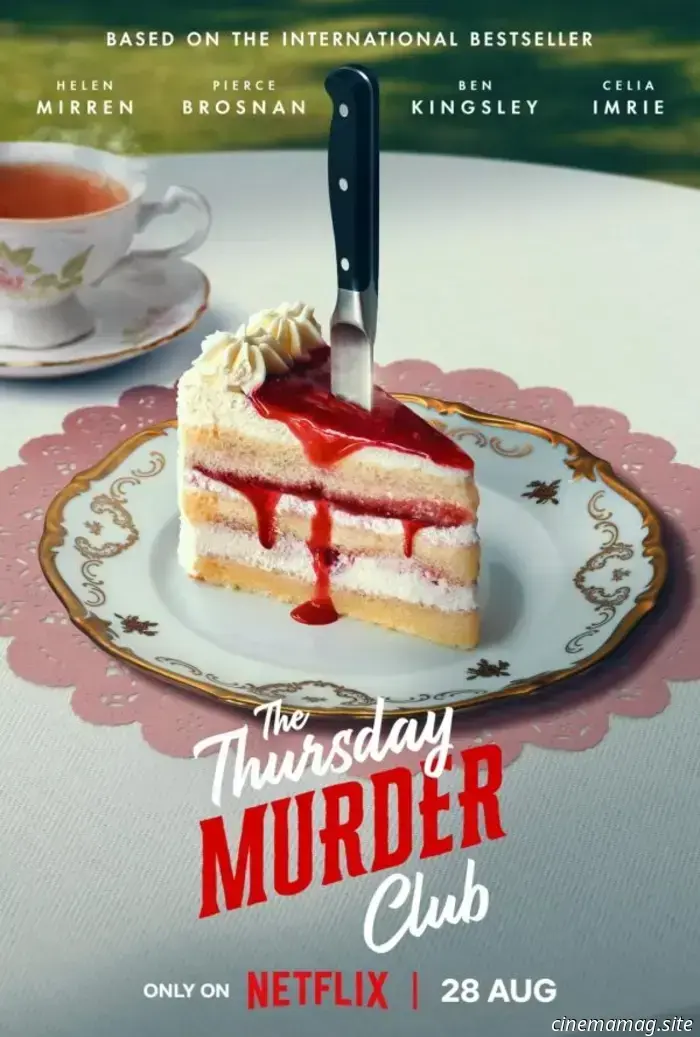 Trailer for Netflix's The Thursday Murder Club, featuring Helen Mirren, Pierce Brosnan, Ben Kingsley, and Celia Imrie.