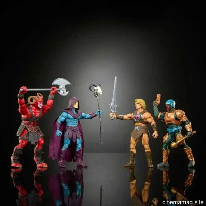 Сразите Хи-Мэна и Человека-Оружия против Скелетора и Человека-Козла с набором фигурок из фильма "Властелины Вселенной" от Mattel.