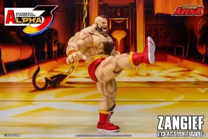 Storm Collectibles has revealed a 1:12 scale action figure of Zangief from Street Fighter Alpha 3.