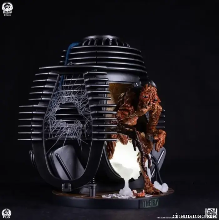 La estatua coleccionable a escala de un cuarto de The Fly presentada por PCS