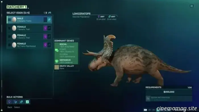 El tráiler de Jurassic World Evolution 3 presenta programas de cría