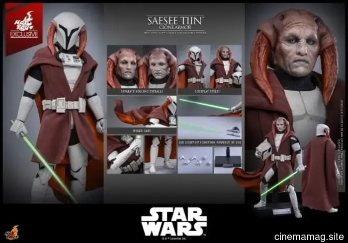 Hot Toys has unveiled a sixth scale figure of Saesee Tiin and Clone Commando Sev from Star Wars: The Clone Wars.